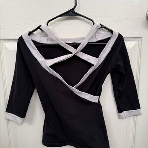 Black and Gray Women's Top